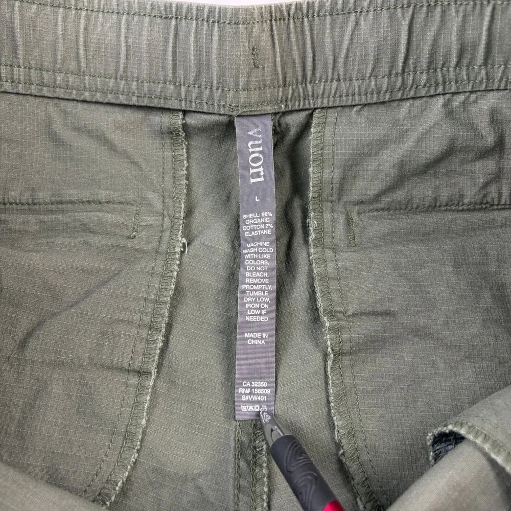 Vuori Olive Green Climber Pants with Drawstring Waist - Picture 3 of 9